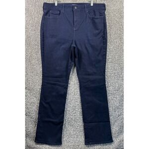 NYDJ Marilyn Straight Jeans Dark Wash High Rise Sure Stretch Lift Tuck Womens 18